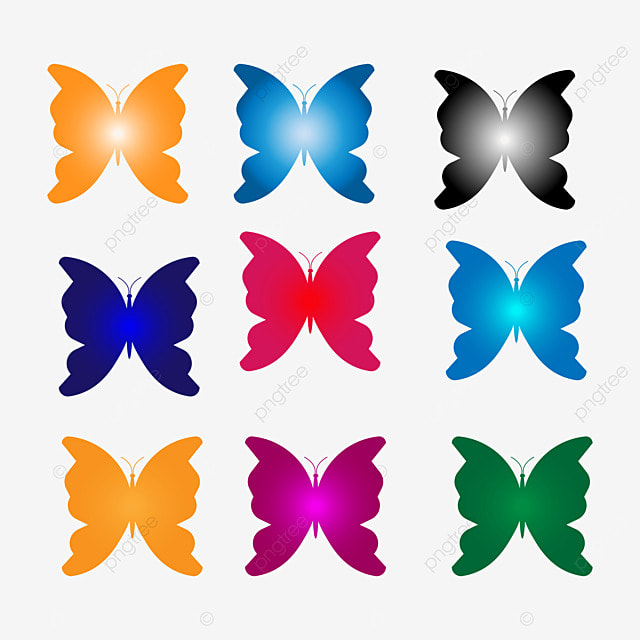 разноцветные бабочки PNG , Png бабочка ...