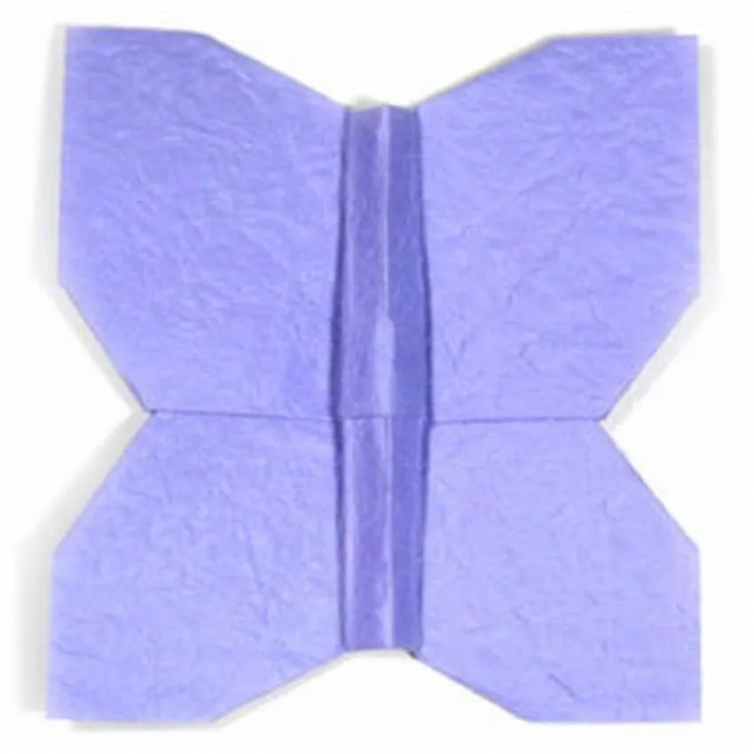 как сделать бабочку оригами схема