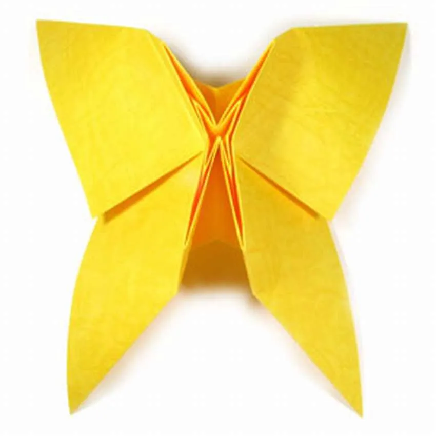 бабочка оригами пошаговая схема