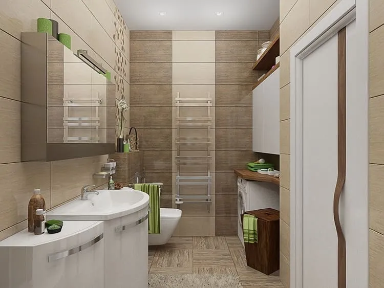 Совмещение ванной с санузлом делает помещение просторнее и функциональнее
