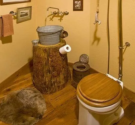 Туалет в дачном доме