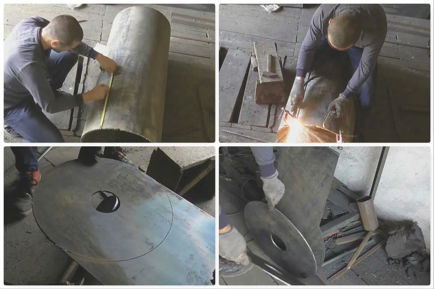 Изготовление железных печей на дровах своими руками