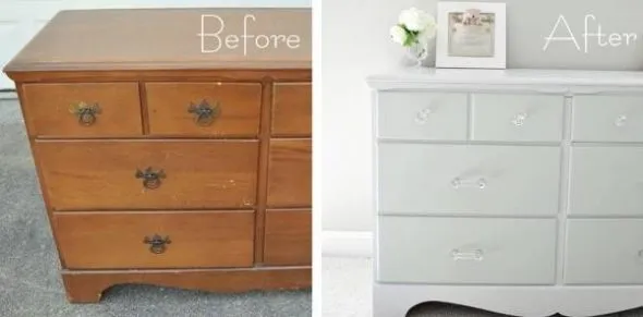 Старая мебель до и после реставрации комода
