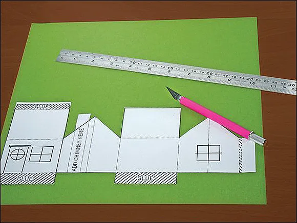 Как сделать макет дома из бумаги