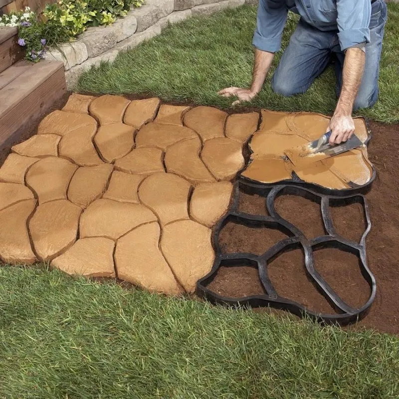 Пластиковая форма для тротуарной плитки садовых дорожек
