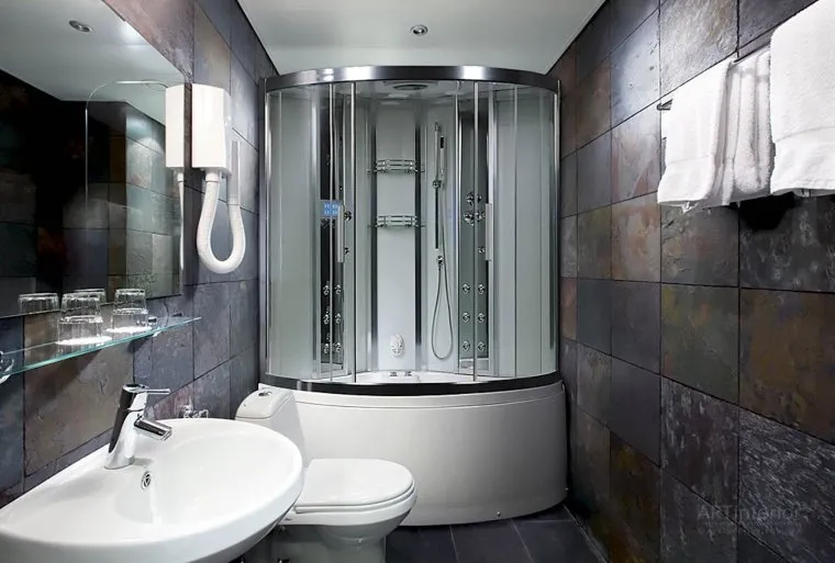Интерьер маленьких ванных с душем комнат 2022 год
