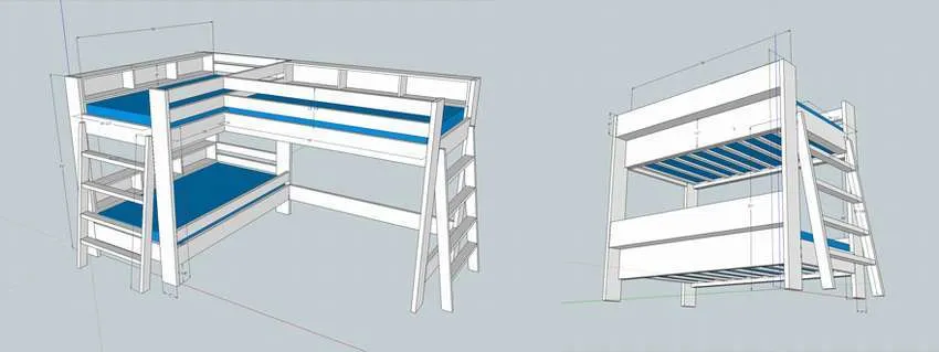 детская двухъярусная кровать своими руками из дерева