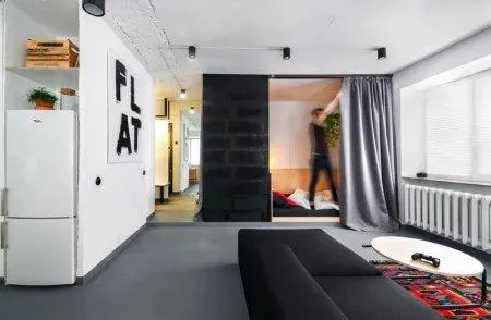 Монохром и полутона - Цветовые сочетания стены, пол и потолок