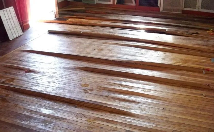 Деформация деревянного напольного покрытия
