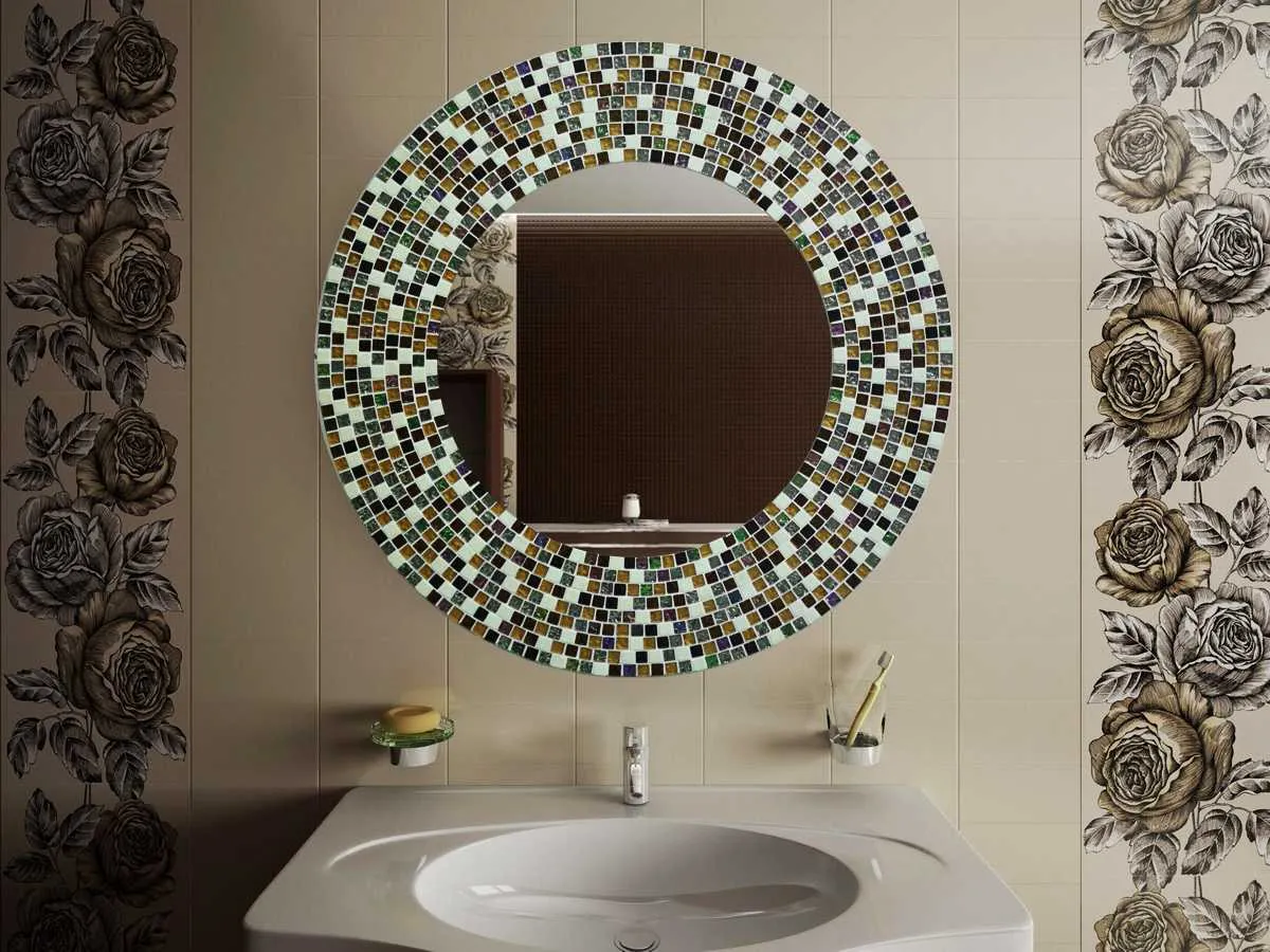 Декор зеркала в интерьере в стиле модерн