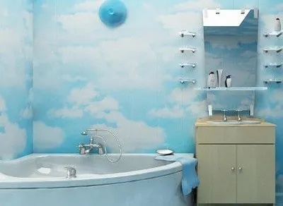На фото: бюджетный вариант ремонта ванной комнаты может выглядеть очень стильно и оригинально