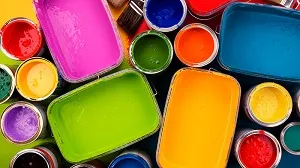 Краски разных цветов