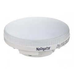 Лампа светодиодная Navigator GX53 2700К 10 Вт 750 Лм 220 В таблетка матовая