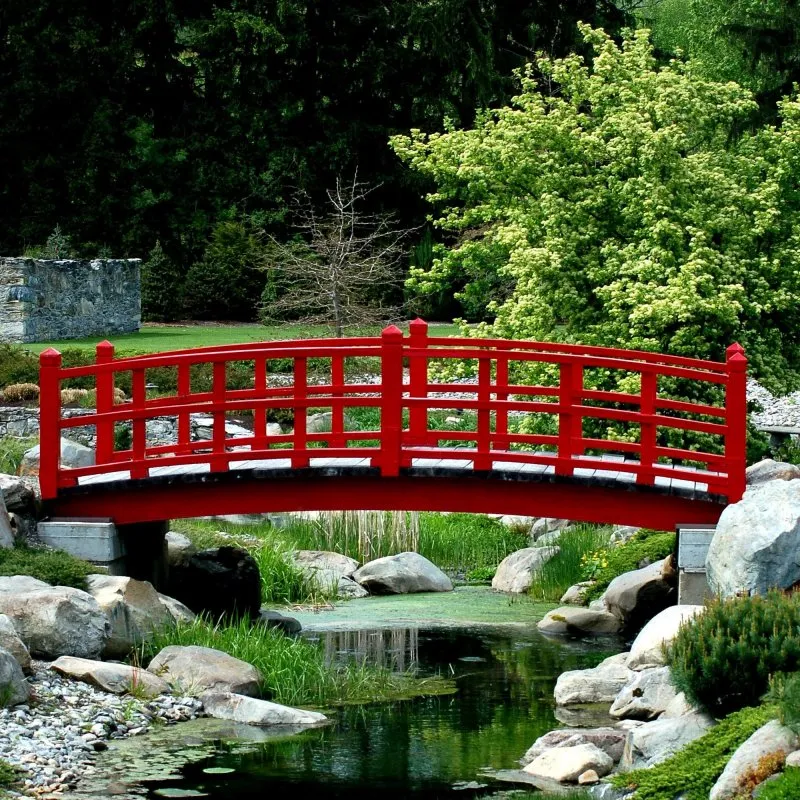 Япония сад мосты