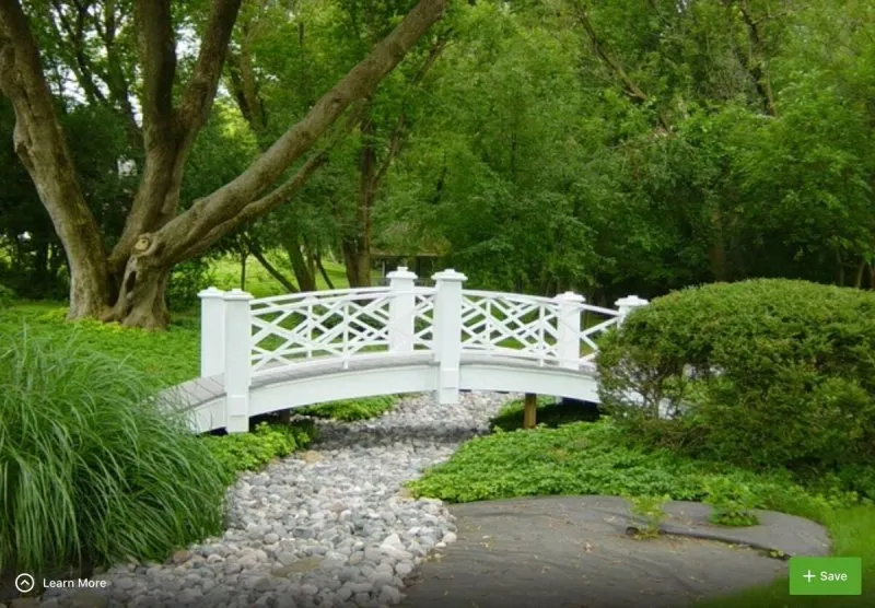 Красивые мостики в саду