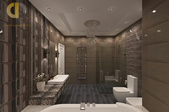 Отделка ванной комнаты плиткой: фото. Дизайн ванной с подиумом