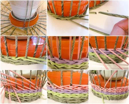 Станок для плетения бумажными трубочками
