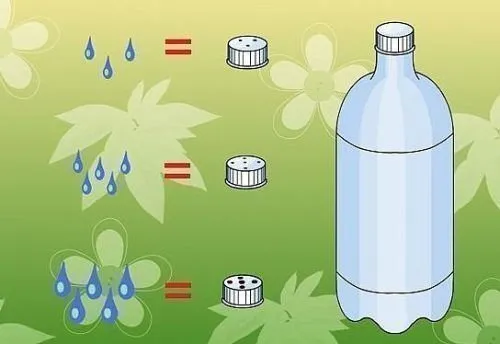 как организовать полив огурцов из бутылок