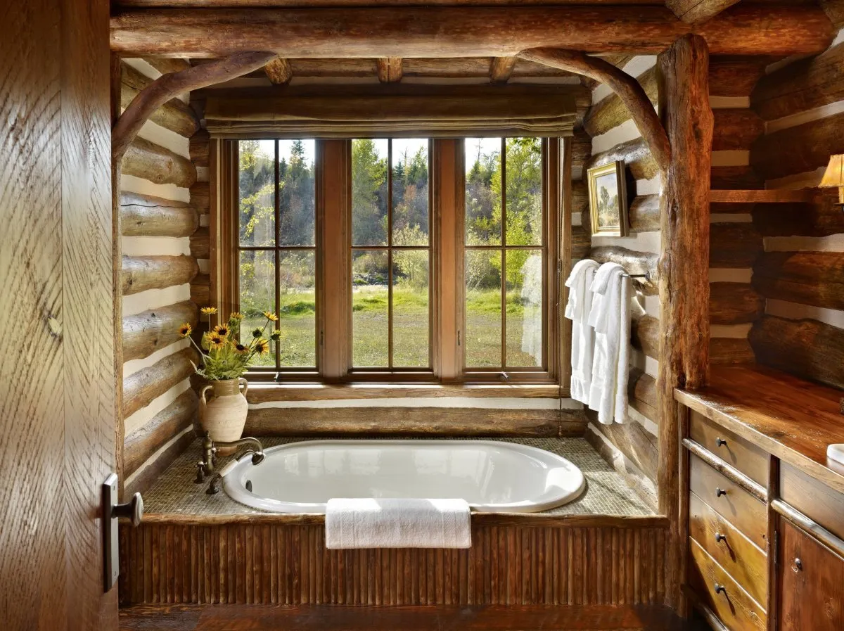 Обустройство ванной комнаты в деревянном доме