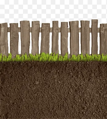 коричневый деревянный забор, Забор почвы, Забор почвы лугов, трава, ограждение png thumbnail
