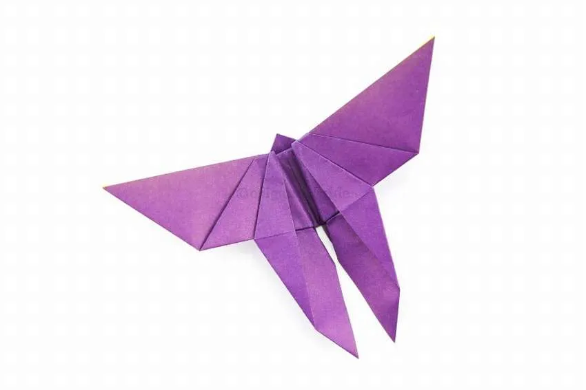 бабочка оригами из бумаги для детей