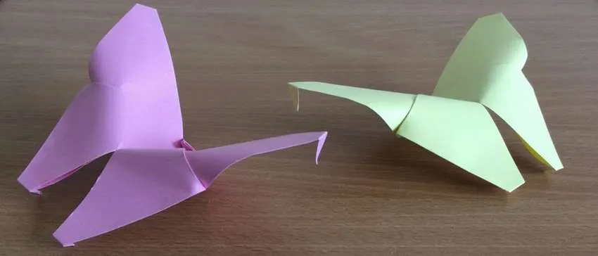 как сделать легкую бабочку оригами