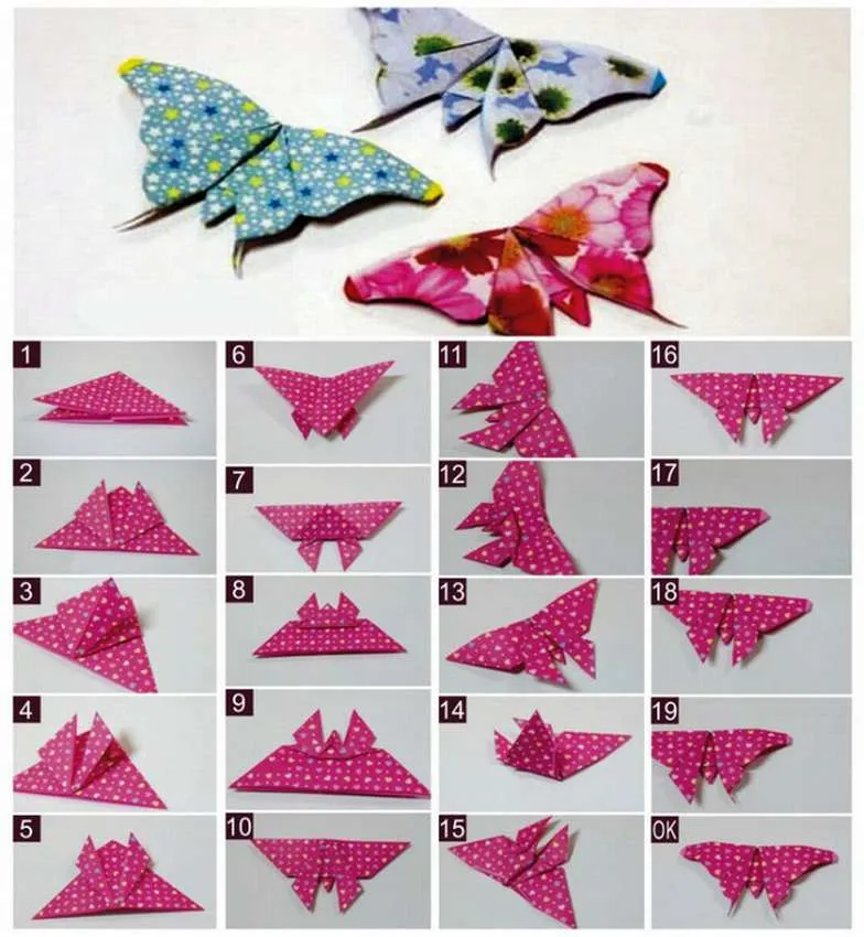поделка оригами бабочка