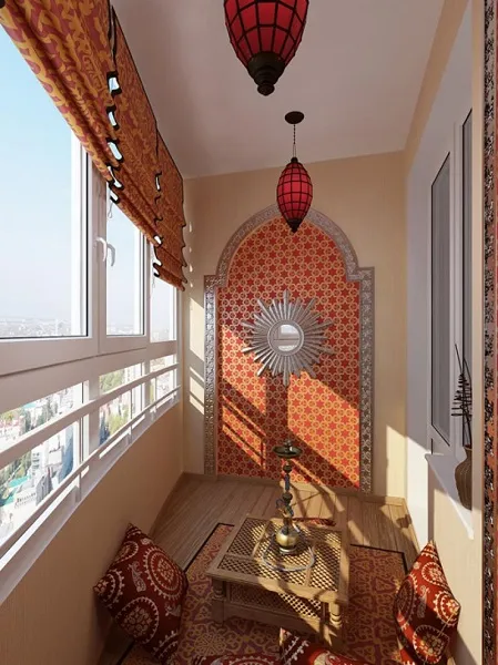 фото: Марокканский стиль балкона